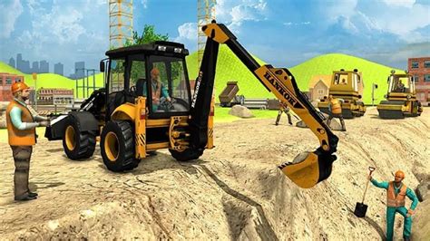 excavator simulator game with controls